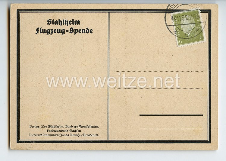 Stahlhelmbund - Propaganda-Postkarte - 