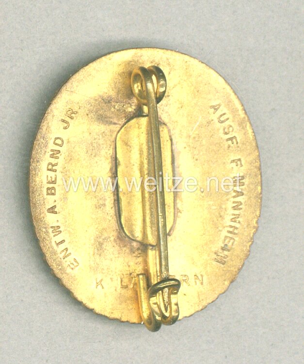 III. Reich - Bund der Saarpfalzvereine - Goldenes Ehrenzeichen 