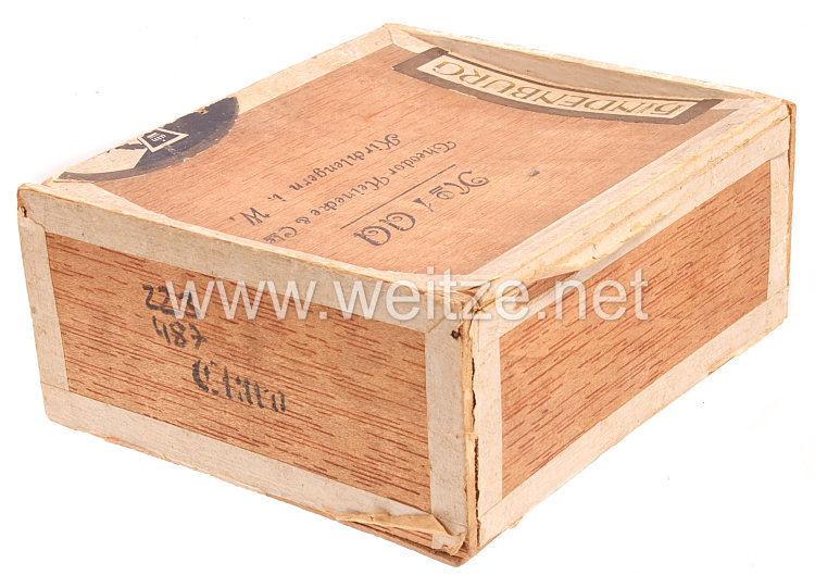 Deutsches Reich 1. Weltkrieg Patriotische Zigarren-Kiste 