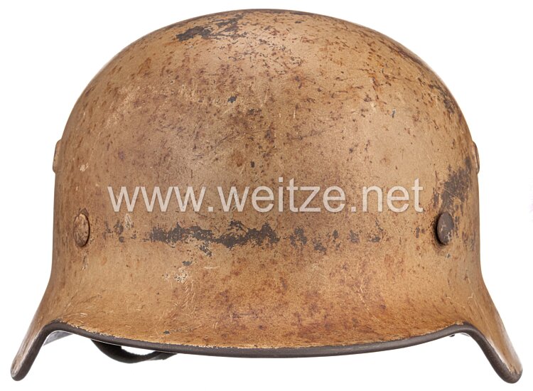 Luftwaffe Afrikakorps Stahlhelm M 40 mit 1 Emblem  Bild 2