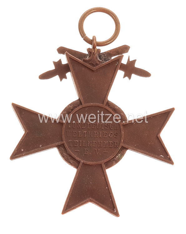 Weimarer Republik Ehrenbund Deutscher Weltkriegsteilnehmer - Ehrenkreuz  Bild 2