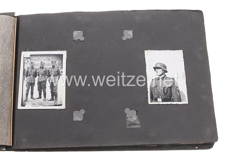 Waffen-SS Fotoalbum, Angehöriger der SS-Division Totenkopf und später SS-Unterscharführer mit Nahkampfspange an der Ostfront Bild 2