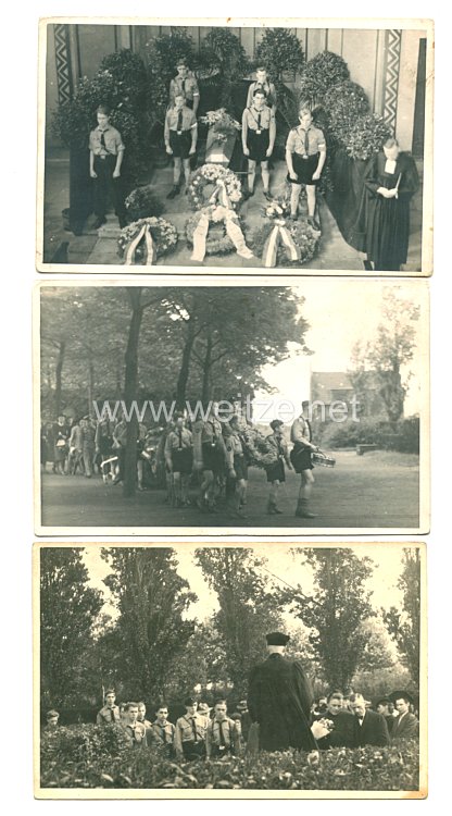 Hitlerjugend Fotos, Beerdigung eines HJ Jungen Bild 2