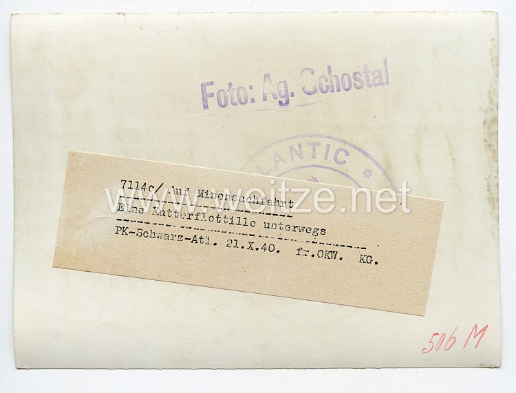 Kriegsmarine Pressefoto: Auf Minensuchfahrt 21.10.1940 Bild 2