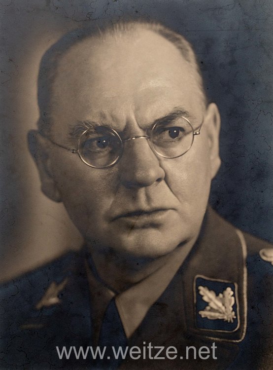 Allgemeine-SS Portraitfoto, SS-Gruppenführer Willi Parchmann Bild 2