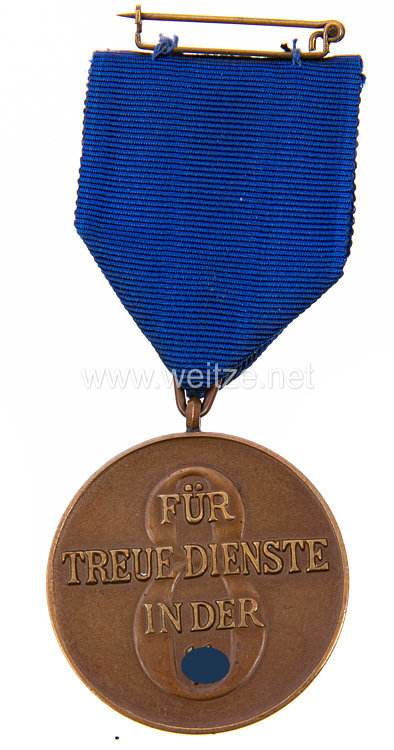 SS-Dienstauszeichnung 3. Stufe Medaille für 8 Dienstjahre Bild 2