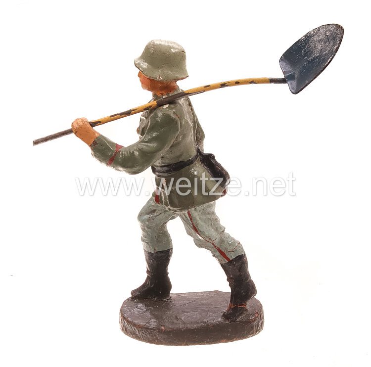 Elastolin - Heer Soldat im Marsch mit Schaufel Bild 2
