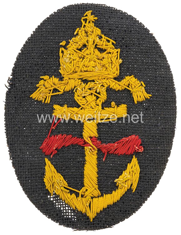 Kaiserliche Marine Fliegertruppe 1. Weltkrieg Ärmelabzeichen für einen Ober-Flug-Mechanikersmaat bzw. Flug-Meistermaat Bild 2