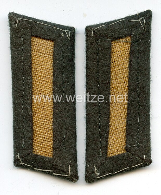Wehrmacht Heer Paar Einheitskragenspiegel für Mannschaften Bild 2
