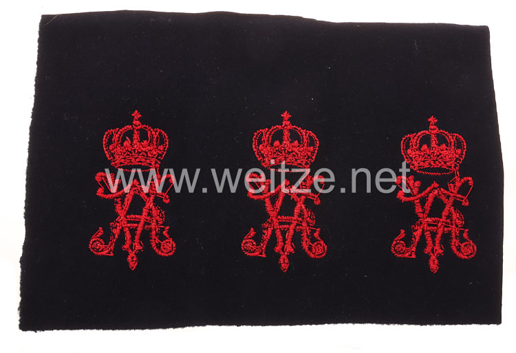 Preußen Tuch für die Schulterklappen für den Mantel Mannschaft im Füsilier-Regiment Königin (Schleswig-Holsteinisches) Nr. 86 Bild 2