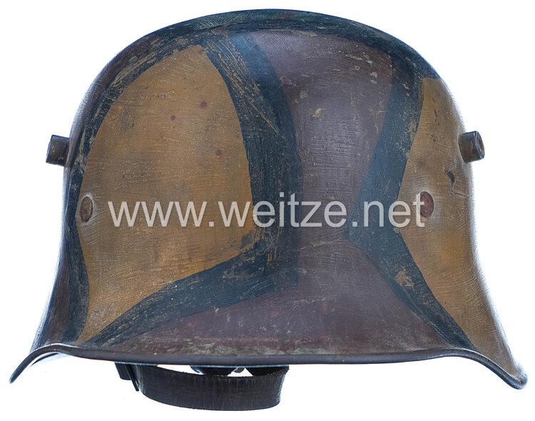 Deutsches Reich 1. Weltkrieg Stahlhelm M 1916 mit Mimikri-Tarnanstrich Bild 2