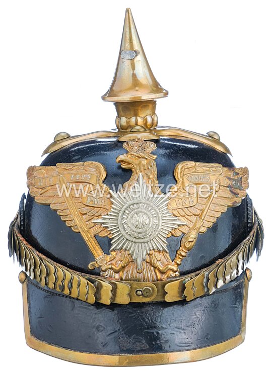 Preußen Pickelhaube Modell 1867/71 für einen Beamten der Landgendarmerie Bild 2