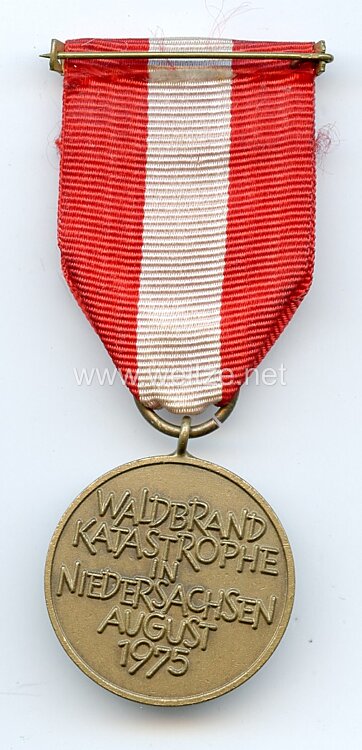 Bundesrepublik Deutschland Medaille zur Waldbrandkatastrophe in Niedersachsen 1975 Bild 2