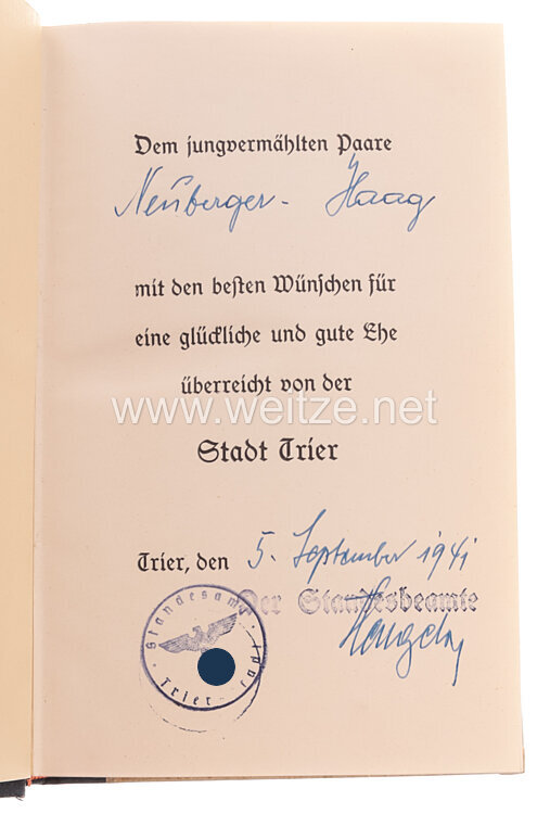 Mein Kampf - Hochzeitsausgabe von 1941, Bild 2