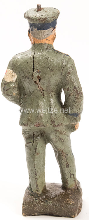 Lineol - Heer Stabsarzt in feldgrauer Uniform stehend Bild 2