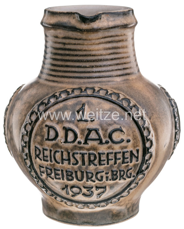 III. Reich - Der Deutsche Automobil - Club ( DDAC ) - Krug als Erinnerungsstück an 