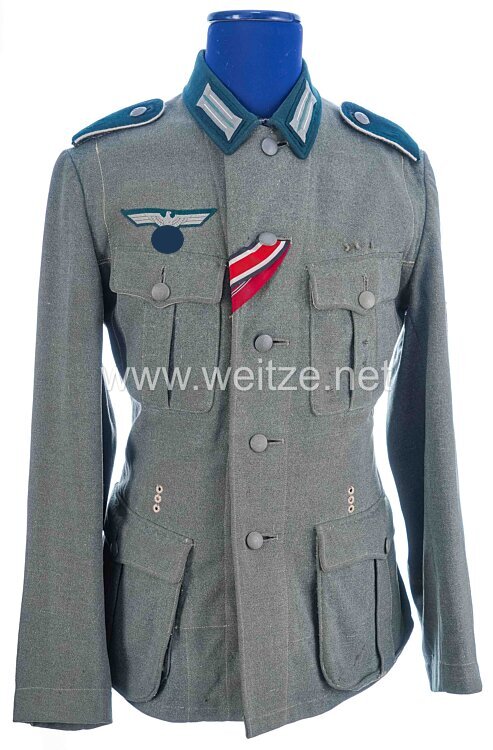 Wehrmacht Heer Feldbluse M36 für einen Obergefreiten in der 8. Kompanie im Infanterie-Regiment 20. Bild 2