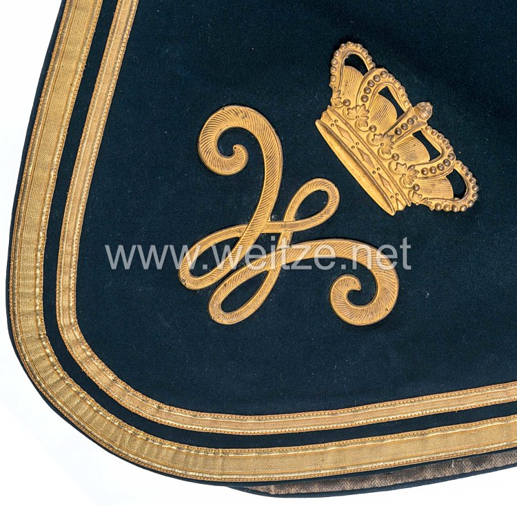 Braunschweig Paradeschabracke (Satteldecke) für berittene Offiziere im Braunschweigischen Infanterie-Regiment Nr. 92 Bild 2