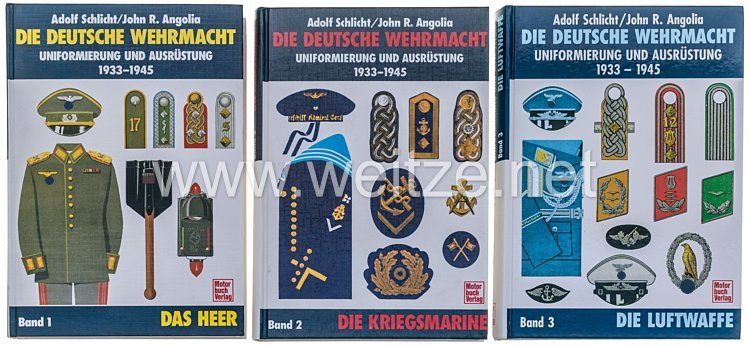 Fachliteratur - Die Deutsche Wehrmacht - Uniformierung und Ausrüstung 1933 - 1945 - Band 1-3 : Das Heer, Die Kriegsmarine, Die Luftwaffe Bild 2