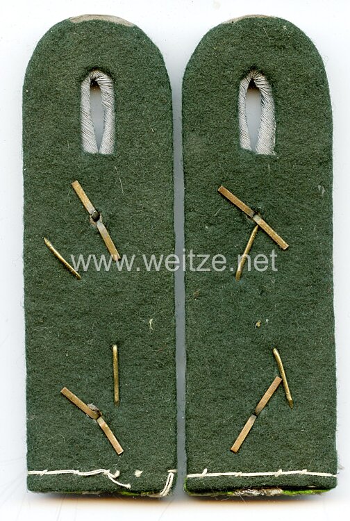 Wehrmacht Heer Paar Schulterstücke für einen Wehrmachtbeamten des Heeres - Stabsapotheker Bild 2